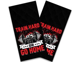 "Train Hard Or Go Home" Cornhole Wrap